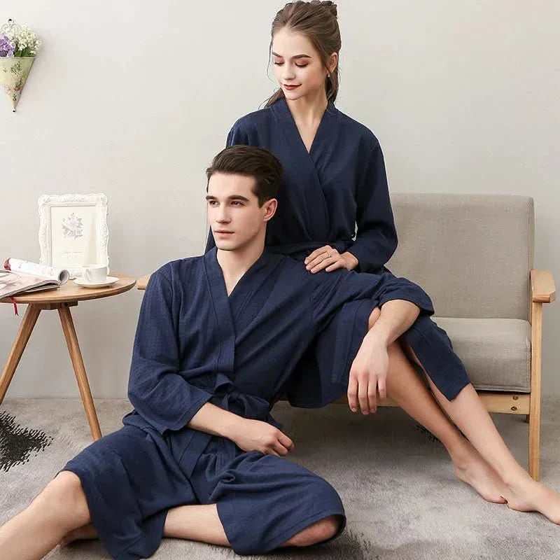 CloudWeave Unisex Waffle Bathrobe Made From 100 Percent Cotton