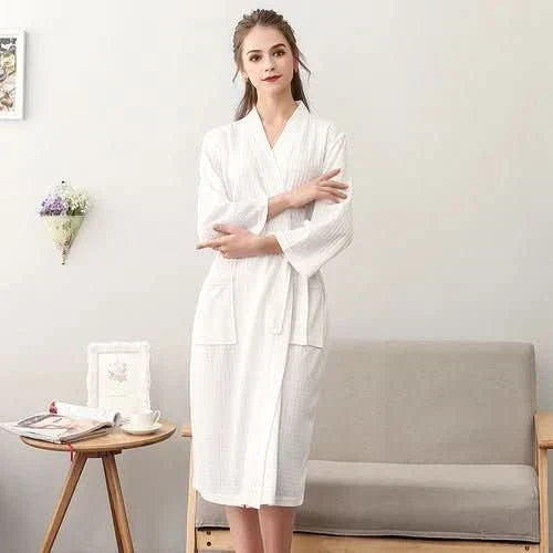 CloudWeave Unisex Waffle Bathrobe Made From 100 Percent Cotton