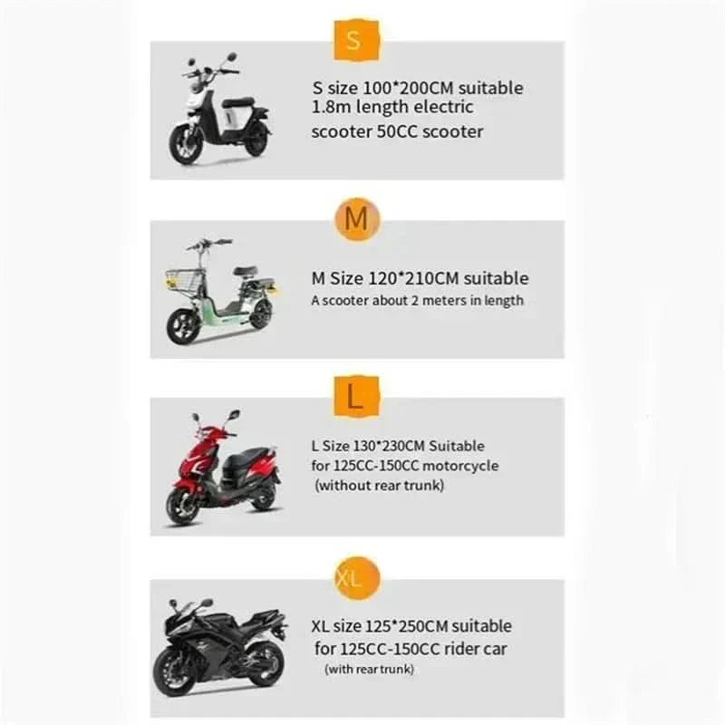 TrailSafe Universelle Motorradabdeckung mit UV-Schutz