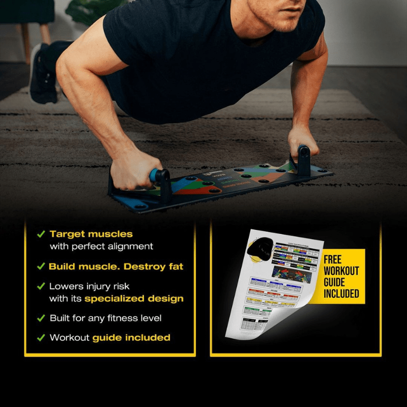 AeroPush Pro Ergonomic Push-Up Machine for Targeted Upper Body Training