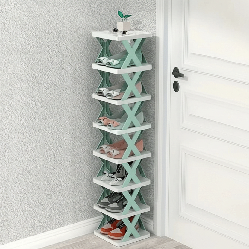 Space-Saving Shoe Organizer With Multi-Layer Storage For Bedroom And Hallway