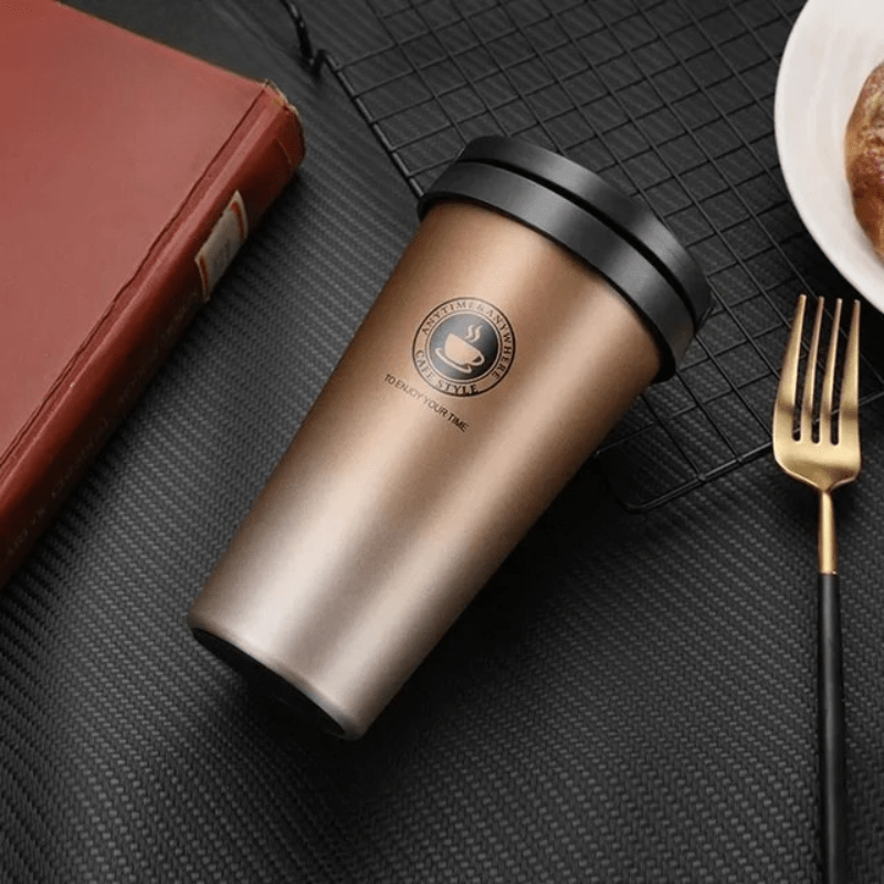 GlacierSip Insulated Stainless Steel Travel Mug 500 Ml Leak-Proof Double-Walled