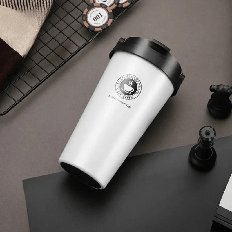 GlacierSip Insulated Stainless Steel Travel Mug 500 Ml Leak-Proof Double-Walled