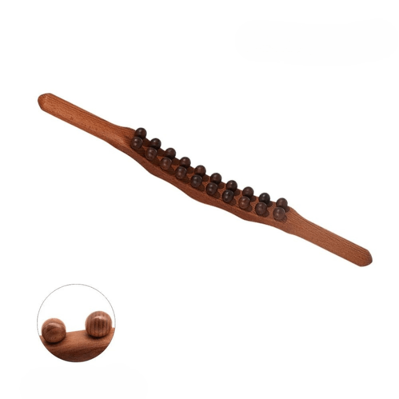 Aurewood Wooden Gua Sha Massage Stick for Blood Circulation and Muscle Relaxation