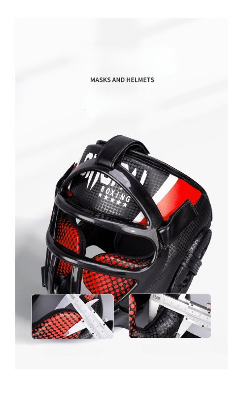 AeroGuard Casco Protettivo Premium con Maschera per Arti Marziali