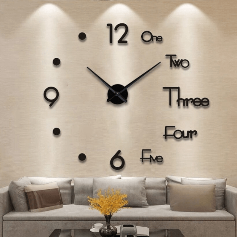 Orologio da Parete in Acrilico LumaDepth, Moderno ed Elegante per Qualsiasi Stanza