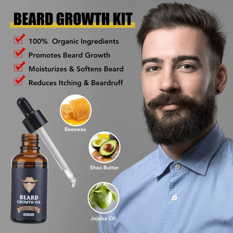 BeardBloom Growth Kit For A Healthy And Strong Beard