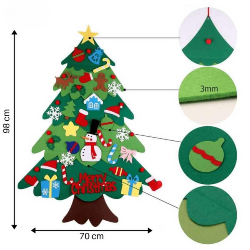 BrightTree tvořivý DIY vánoční stromek pro děti – učte se hravě a kreativně