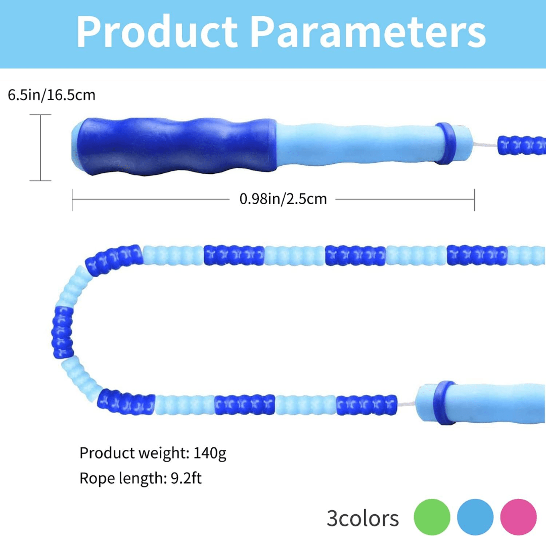 PulseRope Pro Adjustable Bead Skipping Rope for Cardio and Endurance Training
