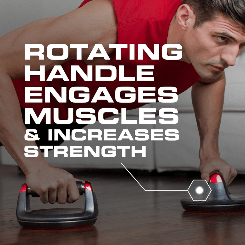 PivotGrip Rotating Push-Up Grips For Upper Body Training