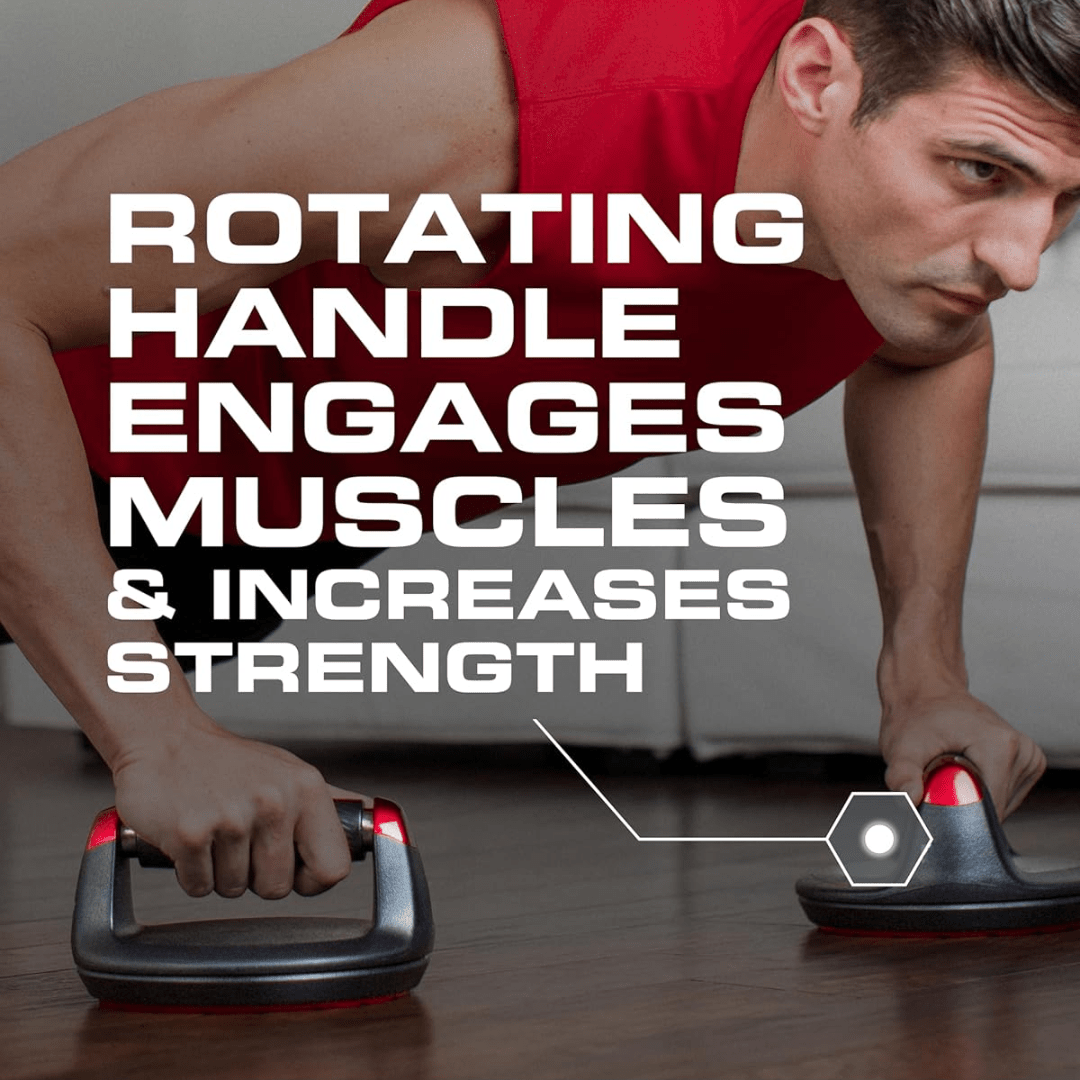 PivotGrip Rotating Push-Up Grips For Upper Body Training
