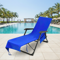 LoungeMate Deckchair Towel With Pockets And Non Slip Grip