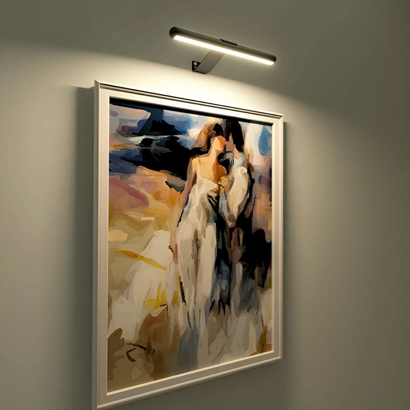 Applique murale LED pivotante LumaNova - Sans fil et élégante pour tout mur de galerie