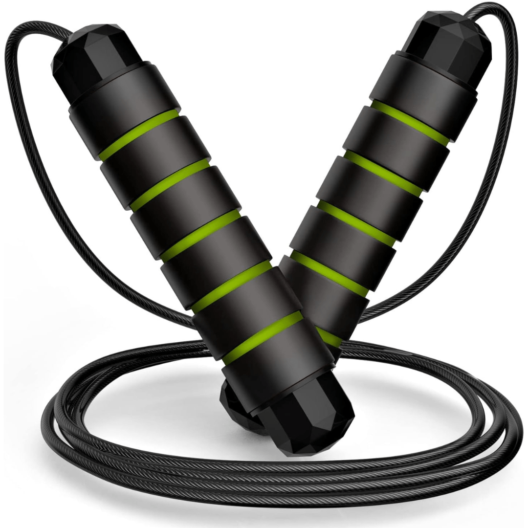 VeloJump Adjustable Jump Rope With Tangle-Proof Technology