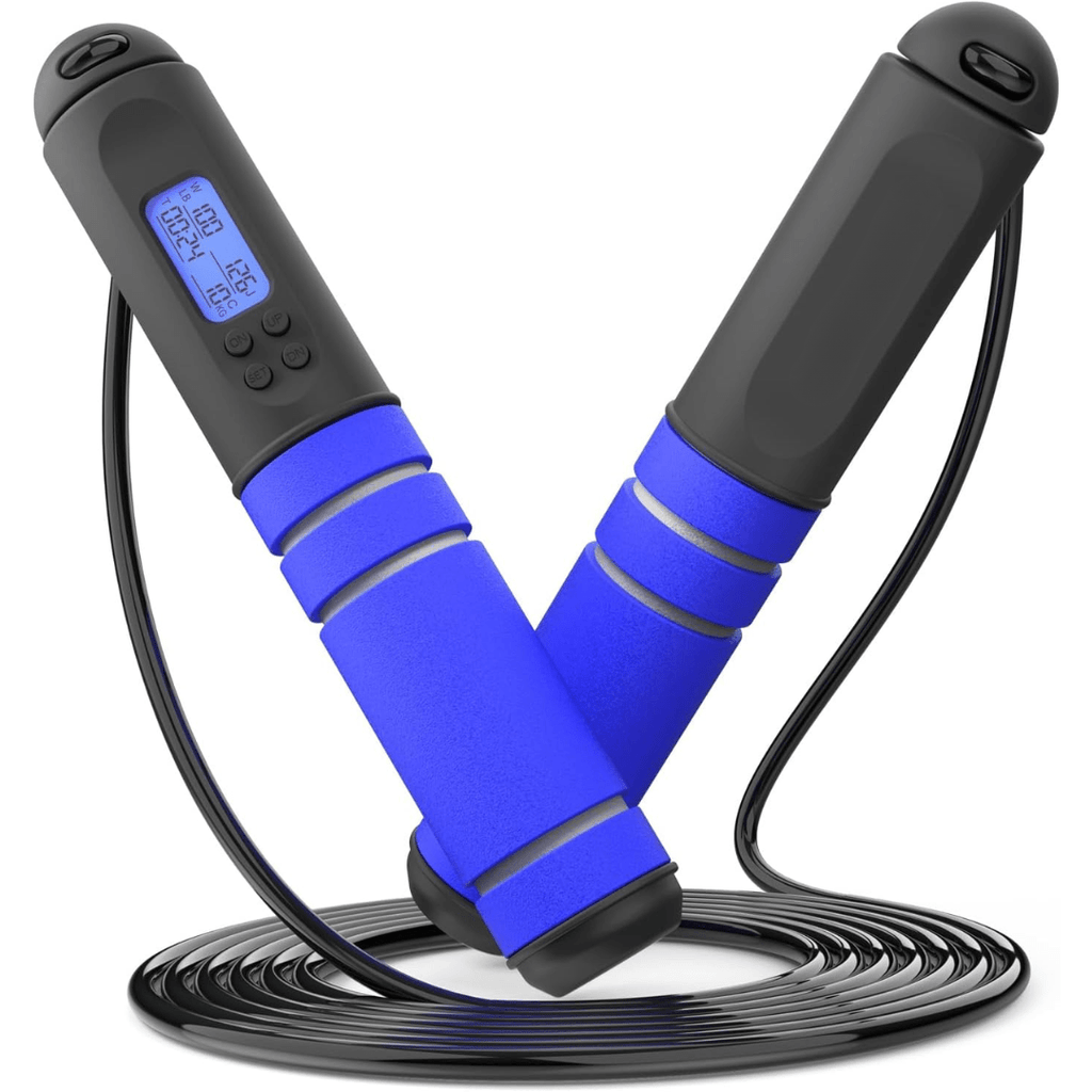 PulseFlex Digital Skipping Rope With Calorie Counter And Target Reminder