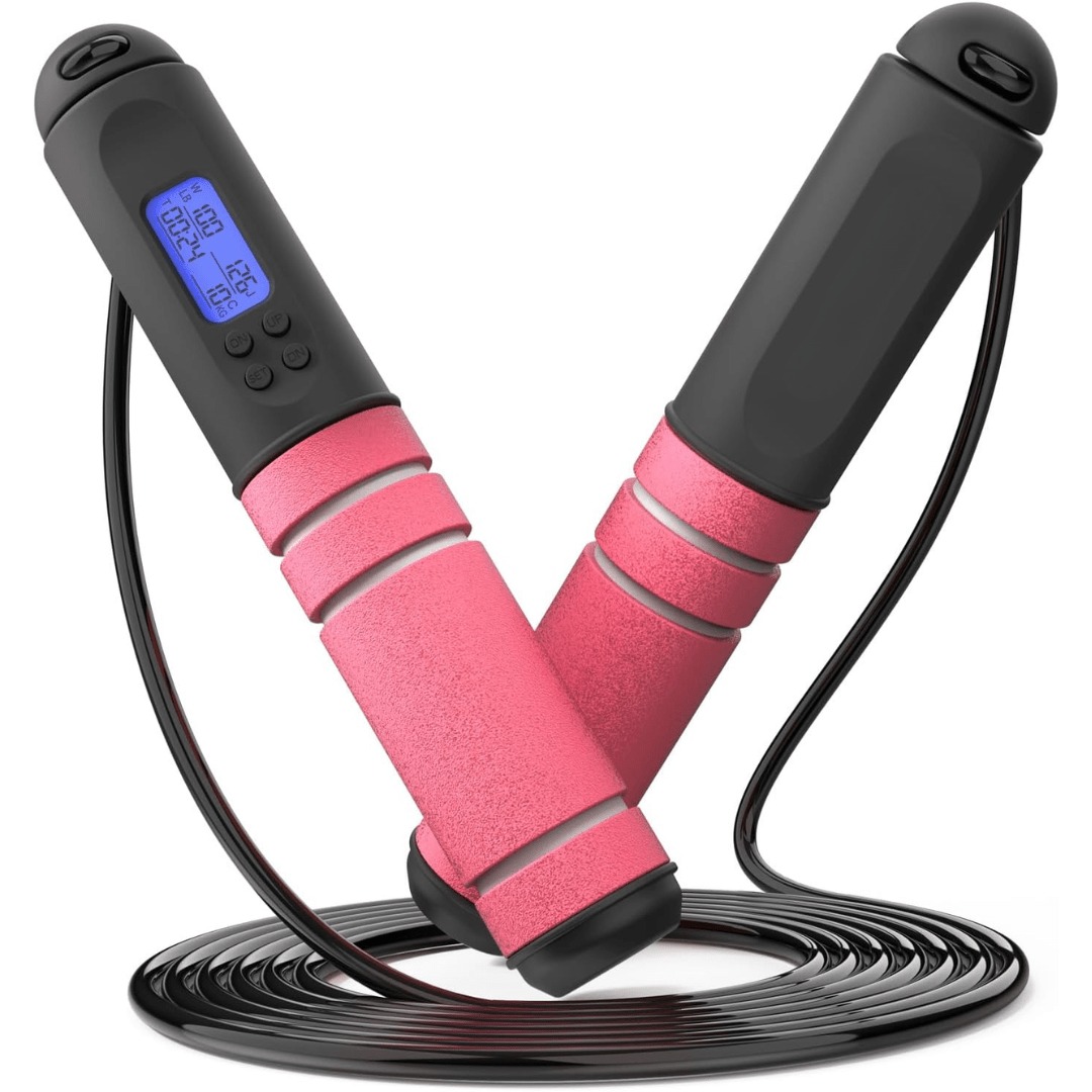 PulseFlex Digital Skipping Rope With Calorie Counter And Target Reminder