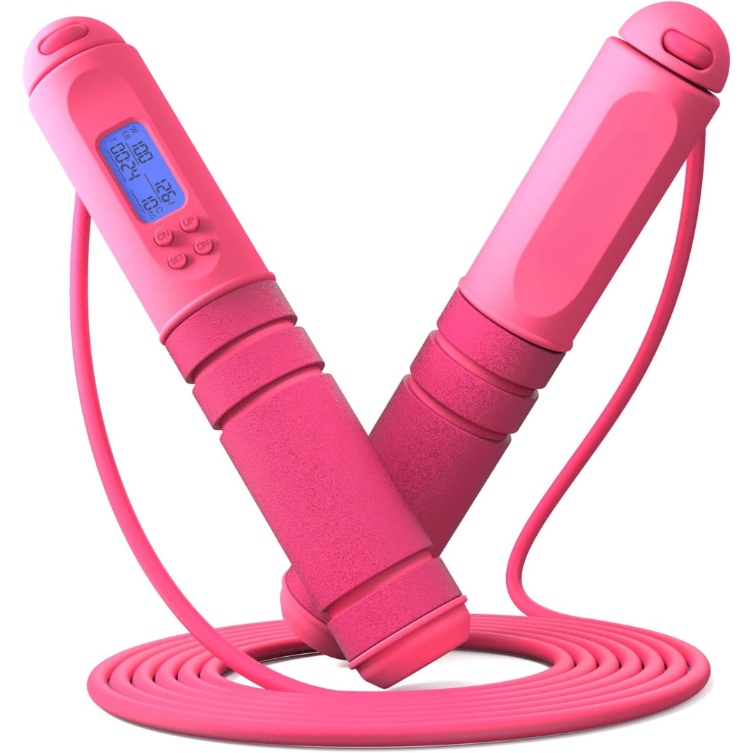 PulseFlex Digital Skipping Rope With Calorie Counter And Target Reminder