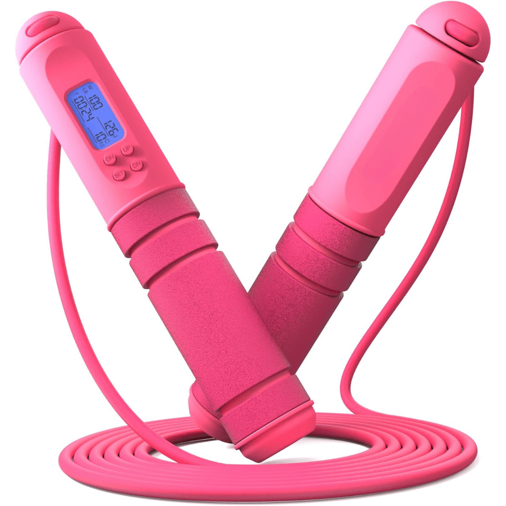 PulseFlex Digital Skipping Rope With Calorie Counter And Target Reminder