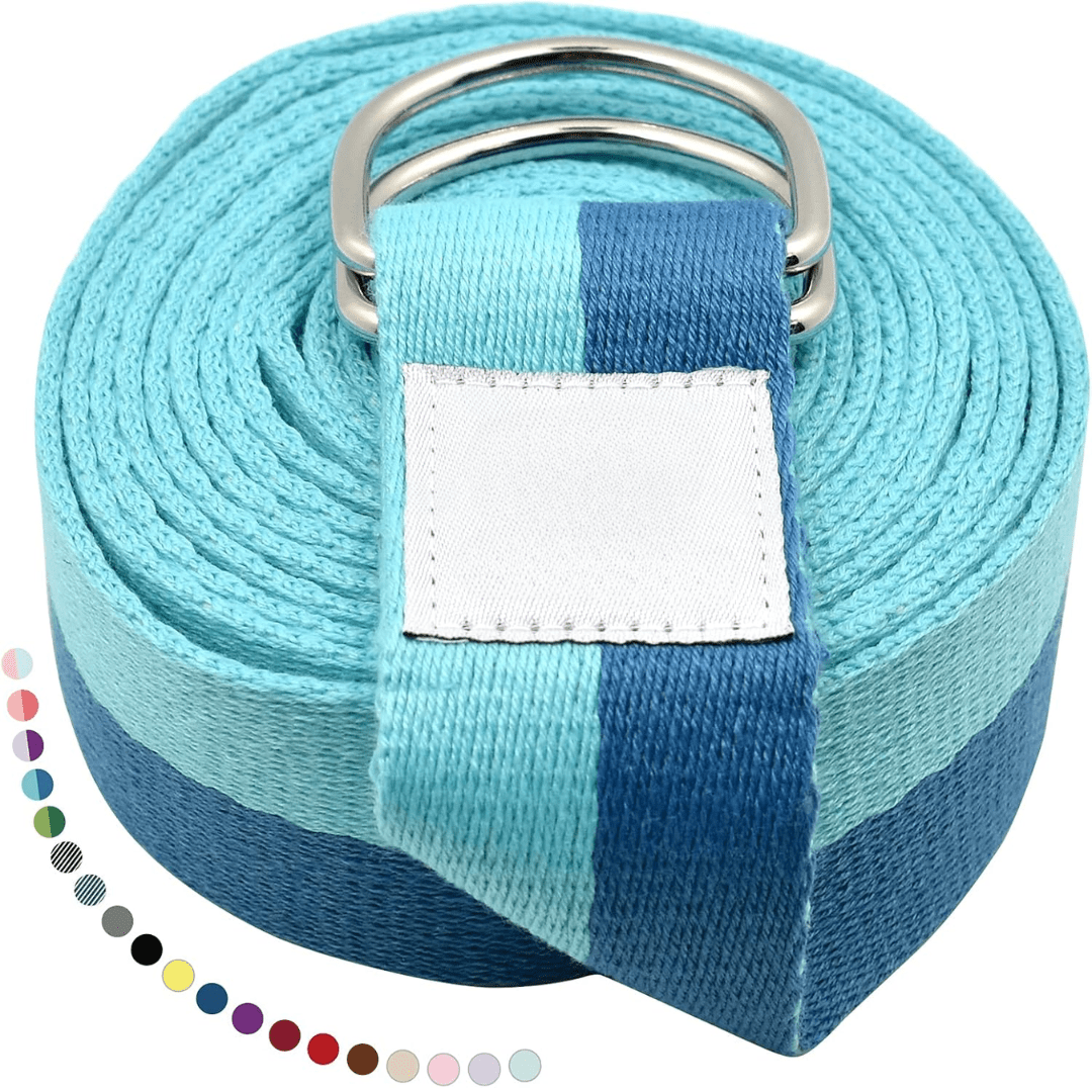 FlexEase Adjustable Yoga Strap For Stretching And Flexibility