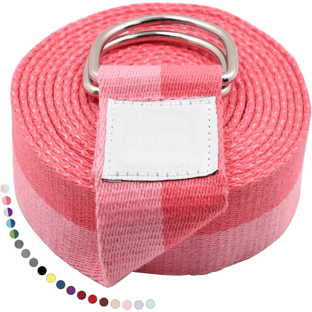 FlexEase Adjustable Yoga Strap For Stretching And Flexibility