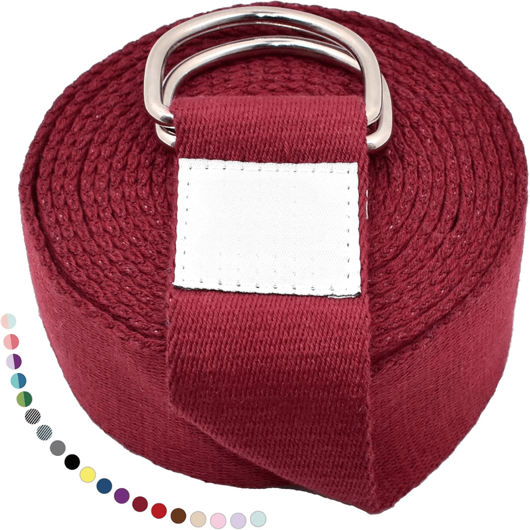 FlexEase Adjustable Yoga Strap For Stretching And Flexibility