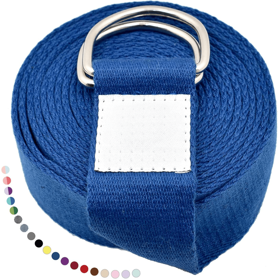 FlexEase Adjustable Yoga Strap For Stretching And Flexibility