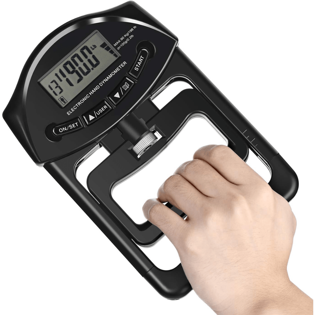 GripFlex Digital Handheld Grip Force Meter Up to 120 Kg