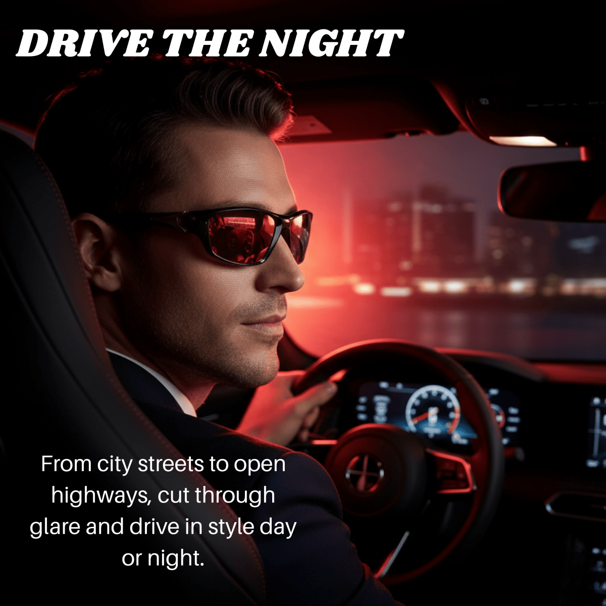 LuminaSport sportssolbriller med polariserede linser og UV400-beskyttelse