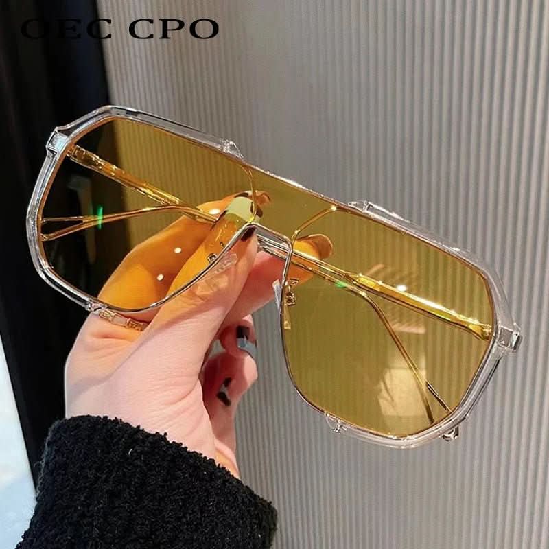 Bold Square Shade Sunglasses For Women With UV400 And Colour Changing Lenses