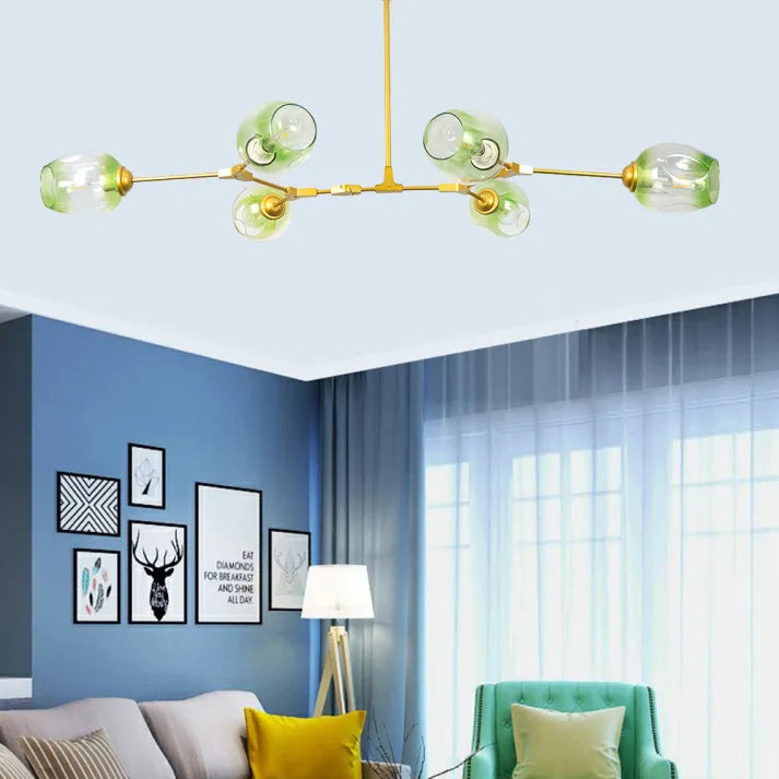 Lampada a sospensione BubbleLight Sputnik con bolle di vetro