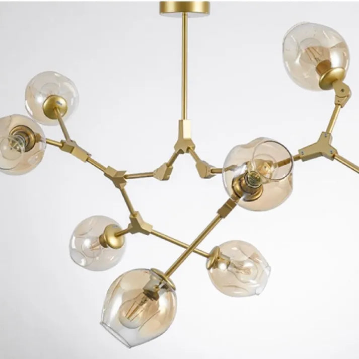 Lampada a sospensione BubbleLight Sputnik con bolle di vetro