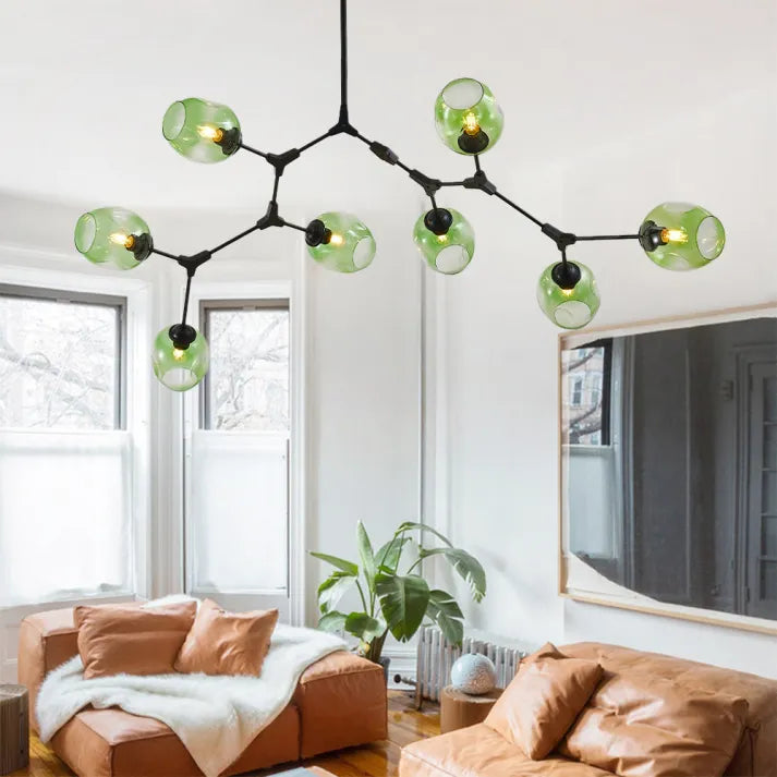 Lampada a sospensione BubbleLight Sputnik con bolle di vetro