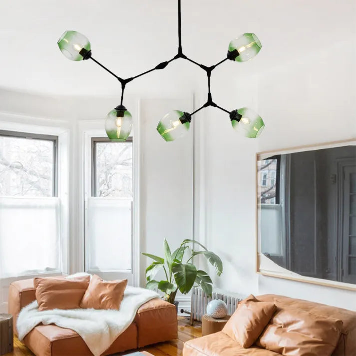 Lampada a sospensione BubbleLight Sputnik con bolle di vetro