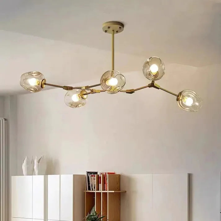 Lampada a sospensione BubbleLight Sputnik con bolle di vetro