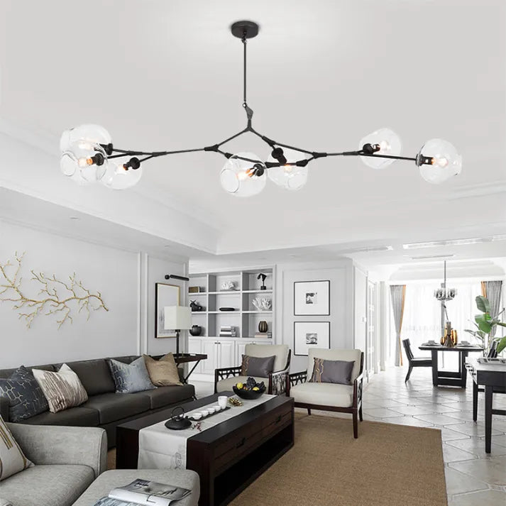 Lampada a sospensione BubbleLight Sputnik con bolle di vetro