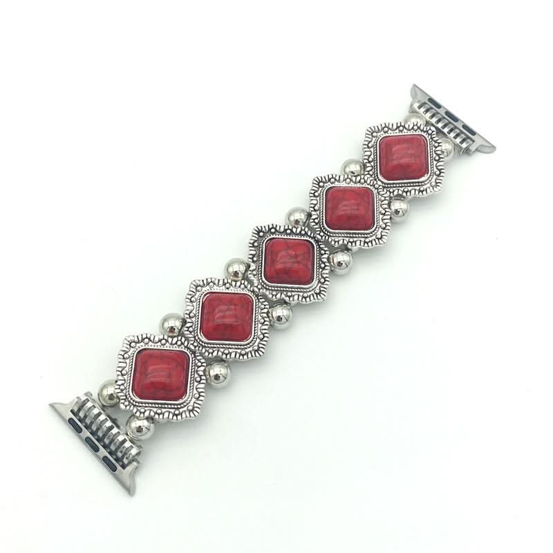 LunaVale Boho-Chic Bracelet For Smartwatches With Noble Turquoise Detail