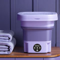 Compact Foldable Washing Machine With Integrated Dryer For Household Use