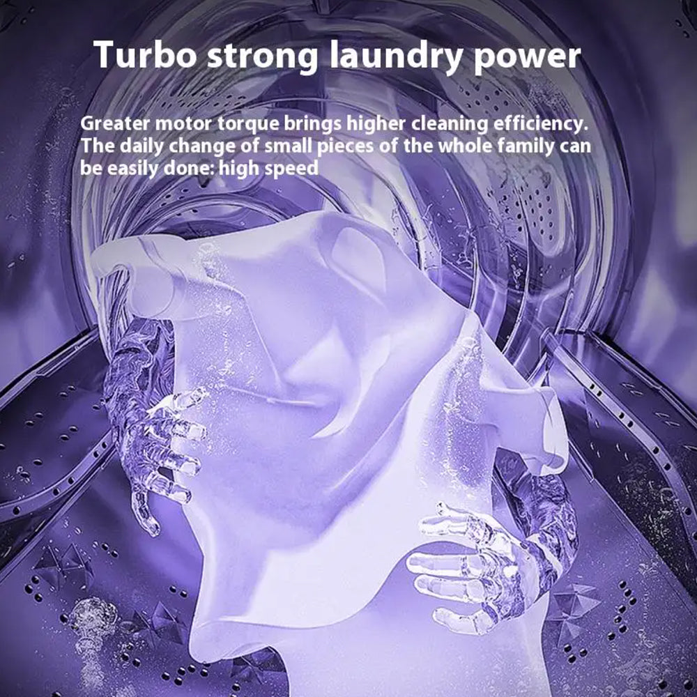 Compact Foldable Washing Machine With Integrated Dryer For Household Use