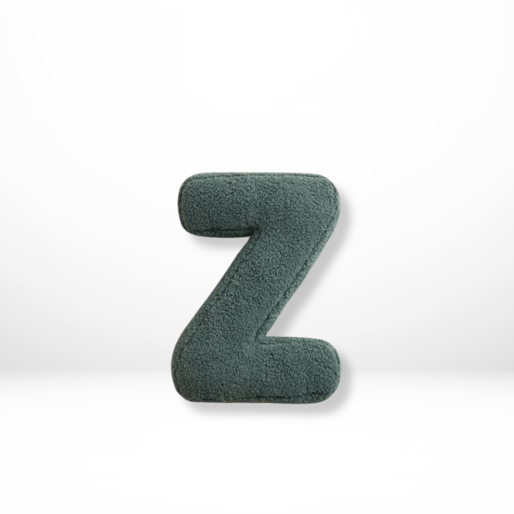 LumaGlyph Fløjlsbogstavpude til Personlig Hjemmedekoration