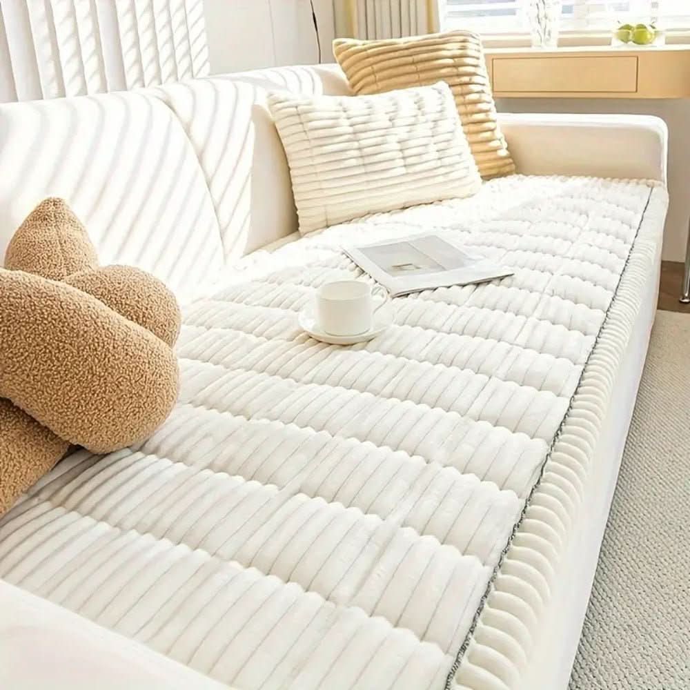 PlushAura Couch Cover Elegant and Comfortable Sofa Throw Blanket
