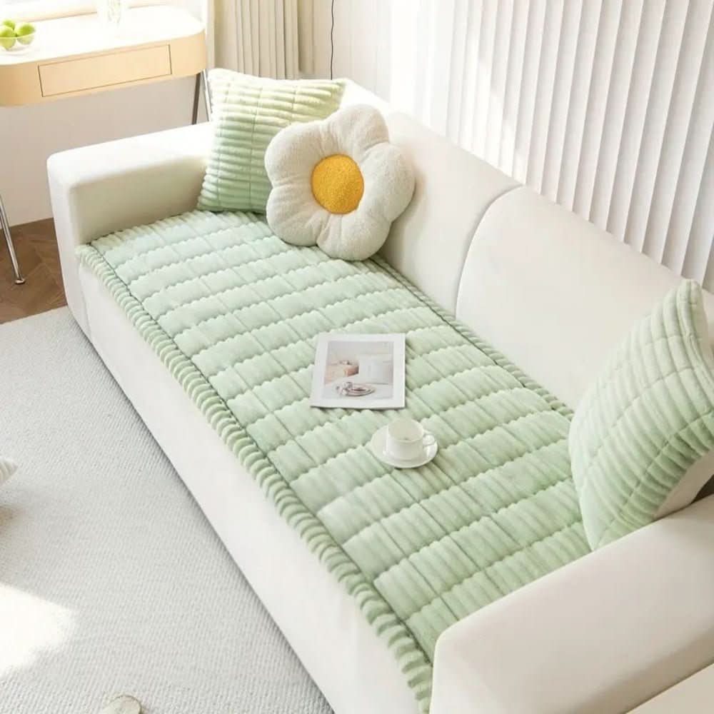 PlushAura Couch Cover Elegant and Comfortable Sofa Throw Blanket