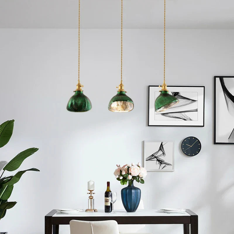 Vintage skleněná lampa AuroraVale s průhledným ambientním světlem