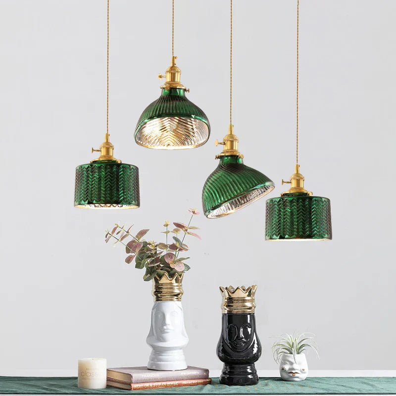 Vintage skleněná lampa AuroraVale s průhledným ambientním světlem