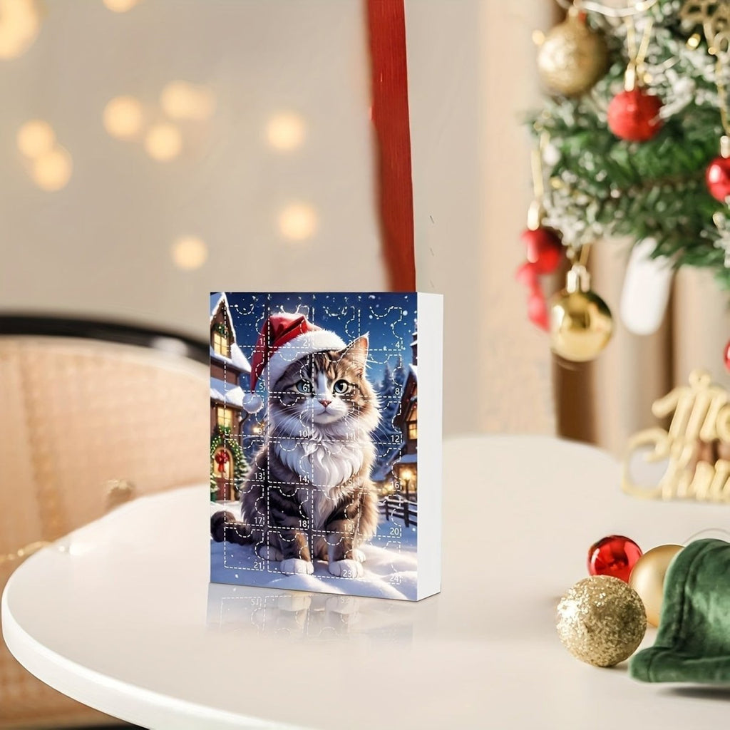 WhiskerCraft Calendario Dell'Avvento Gatto Vintage Per Amanti Dei Gatti A Natale