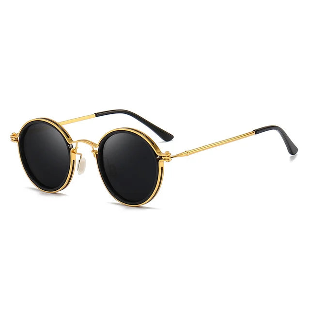Gafas de sol redondas retro Ricco Milano con estilo atemporal