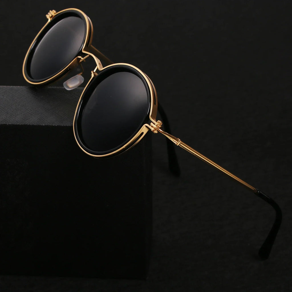 Gafas de sol redondas retro Ricco Milano con estilo atemporal