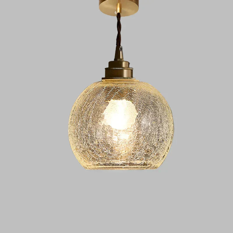 Závěsná lampa Kirelle ve vintage stylu ze skla