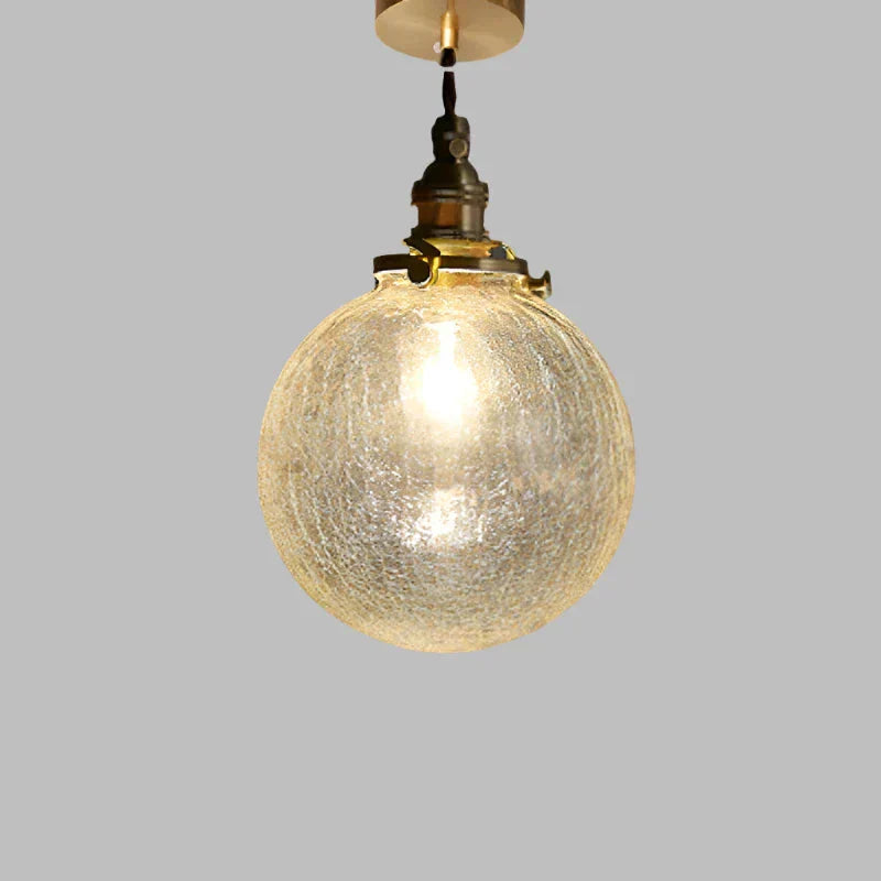 Závěsná lampa Kirelle ve vintage stylu ze skla