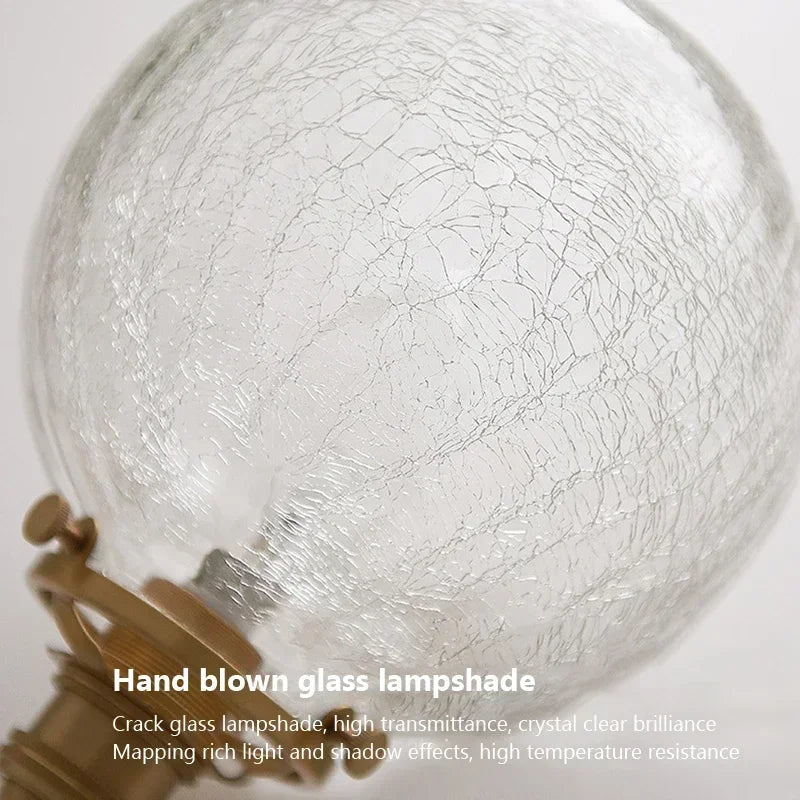 Závěsná lampa Kirelle ve vintage stylu ze skla