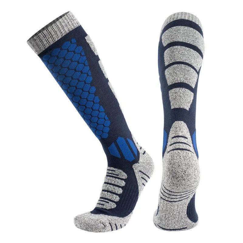FrostGuard Thermal Wool Socks for Skiing and Hiking, Unisex, Long Tube Design